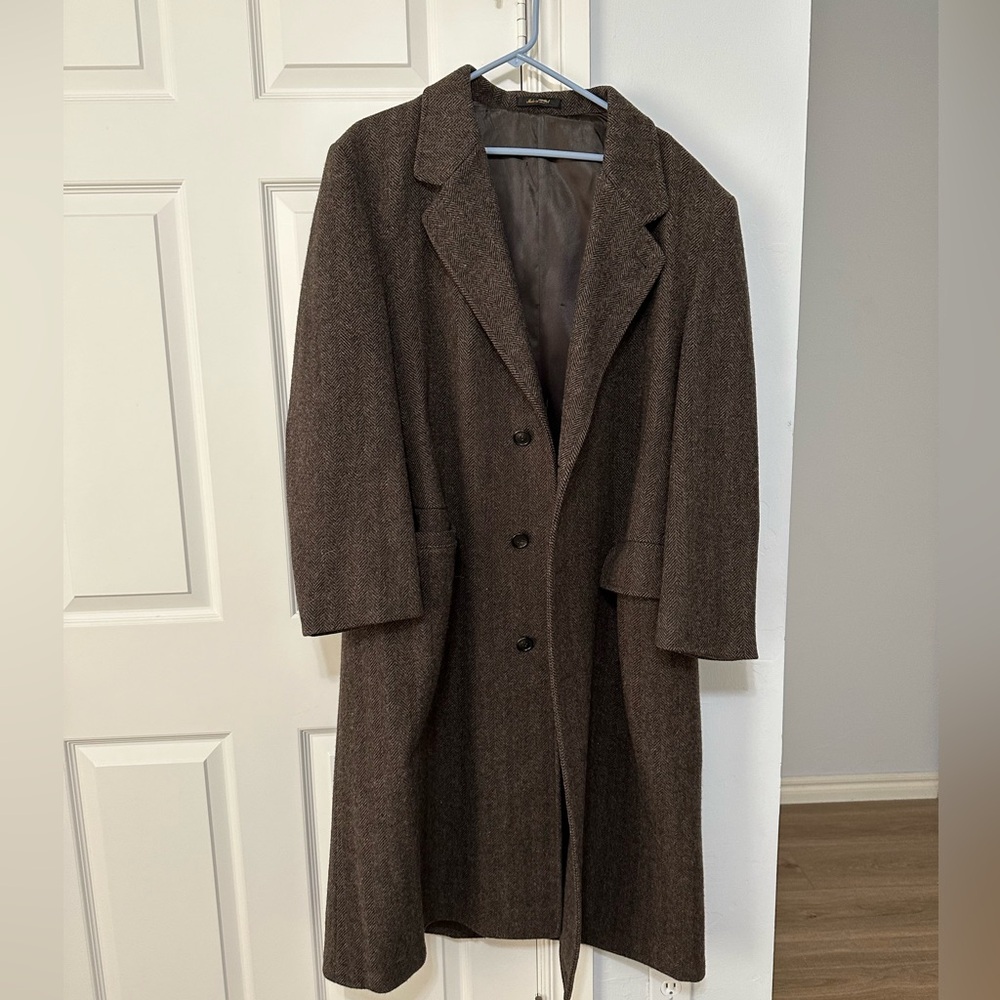 London Fog tweed trench coat